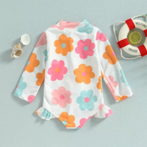 Maillot de bain bébé manche longue – Protection UV maximale, confort et sécurité pour les journées ensoleillées