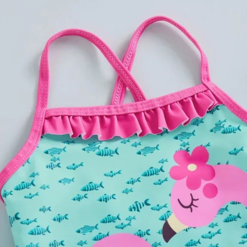 Maillot de bain flamant rose – Style tropical tendance pour l'été – Sublime la silhouette avec élégance