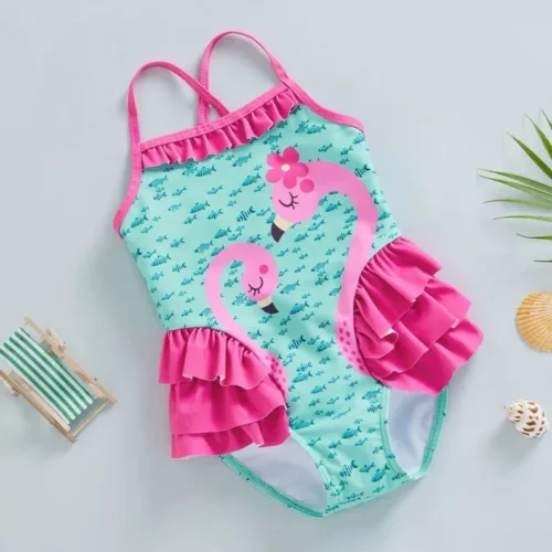 Maillot de bain flamant rose – Style tropical tendance pour l'été – Sublime la silhouette avec élégance