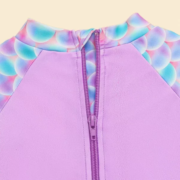 Maillot de bain licorne à manches longues – Protection UV 50+, look féerique et confort pour enfants à la plage