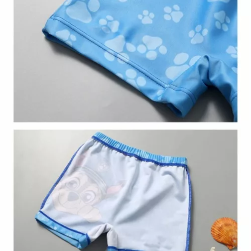 Maillot de bain Pat Patrouille avec chapeau – Protection UV pour enfants – Fun à la plage en toute sécurité