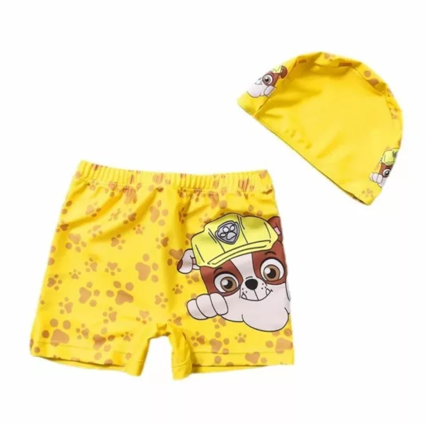 Maillot de bain Pat Patrouille avec chapeau – Protection UV pour enfants – Fun à la plage en toute sécurité