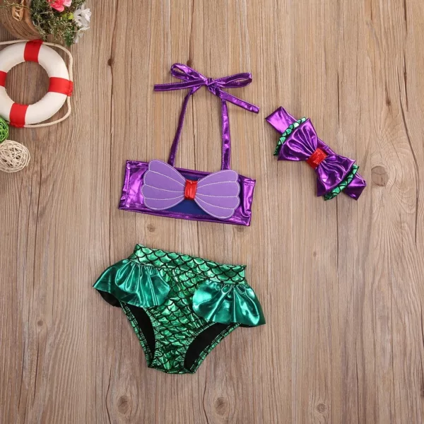 Maillot de bain sirene bikini – Style féérique et sexy pour un été magique à la plage – Conçu pour sublimer vos courbes