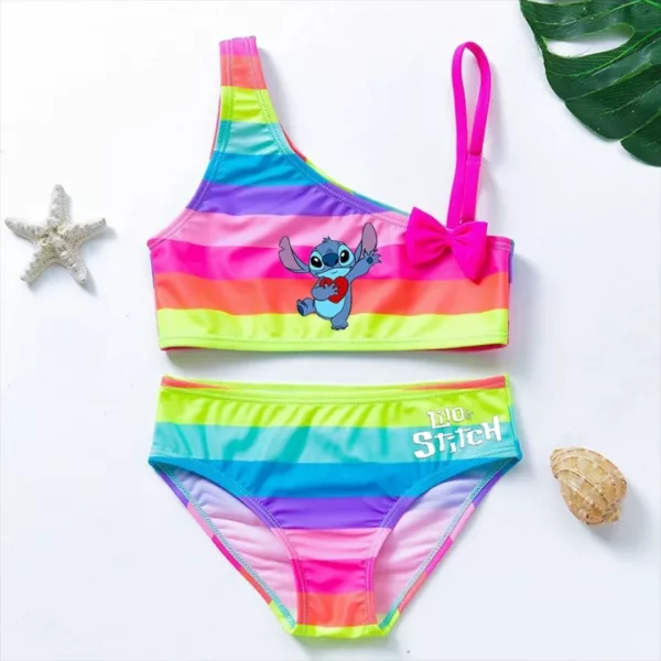 Maillot de bain Stitch 2 pièces – Look kawaii tendance pour l'été – Confort et maintien parfait à la plage
