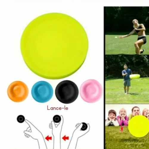 Mini disque volant de plage – Jeu d'extérieur compact et fun pour enfants – Idéal vacances et sorties en famille