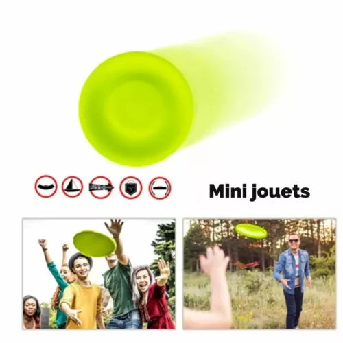 Mini disque volant de plage – Jeu d'extérieur compact et fun pour enfants – Idéal vacances et sorties en famille