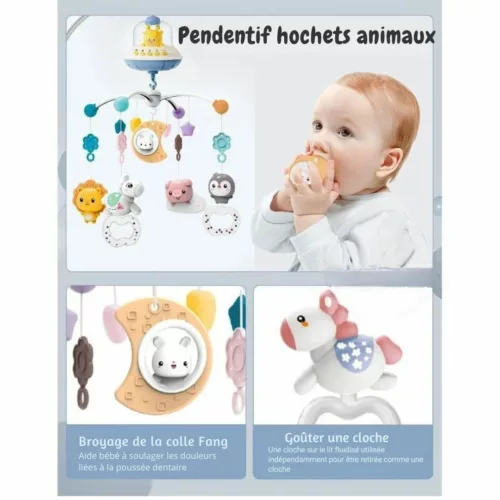 Mobile musical bébé – Apaisant et décoratif pour un sommeil paisible – Cadeau naissance idéal