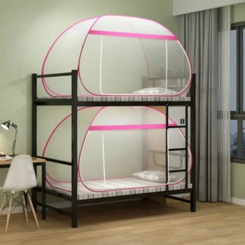 Moustiquaire pliable lit 1 place – Protection anti-moustique efficace pour nuits paisibles – Installation rapide sans perçage