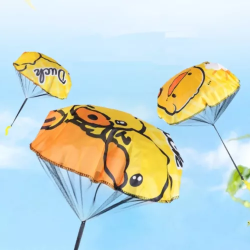 Parachute canard jaune enfant – Jeu de plein air ludique pour développer motricité et coordination
