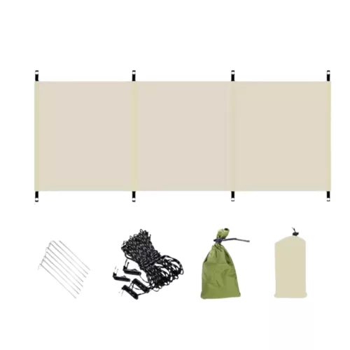 Paravent coupe vent camping – Protection optimale contre le vent en plein air – Idéal plage, randonnée, bivouac