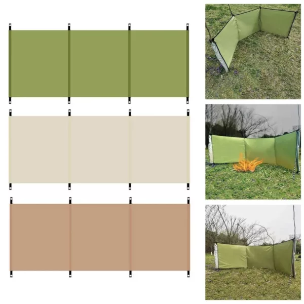 Paravent coupe vent camping – Protection optimale contre le vent en plein air – Idéal plage, randonnée, bivouac