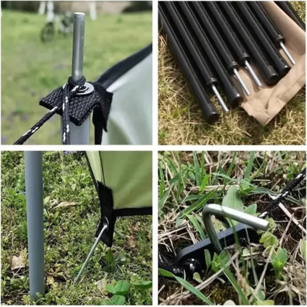 Paravent coupe vent camping – Protection optimale contre le vent en plein air – Idéal plage, randonnée, bivouac