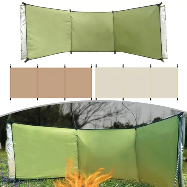 Paravent coupe vent camping – Protection optimale contre le vent en plein air – Idéal plage, randonnée, bivouac
