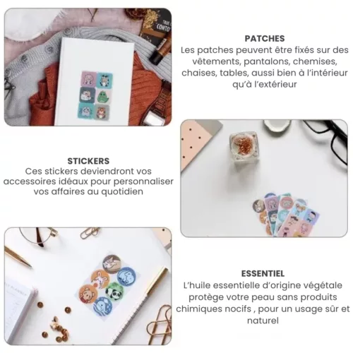 Patch anti moustique – Protection naturelle longue durée pour toute la famille – Idéal voyage & été sans piqûres