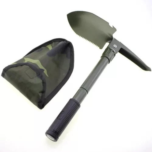 Pelle pliable randonnée bivouac – Outil compact 3 en 1 ultra résistant pour camper partout facilement