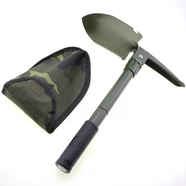 Pelle pliable randonnée bivouac – Outil compact 3 en 1 ultra résistant pour camper partout facilement