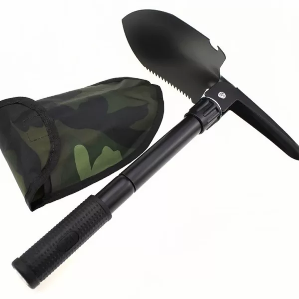 Pelle pliable randonnée bivouac – Outil compact 3 en 1 ultra résistant pour camper partout facilement