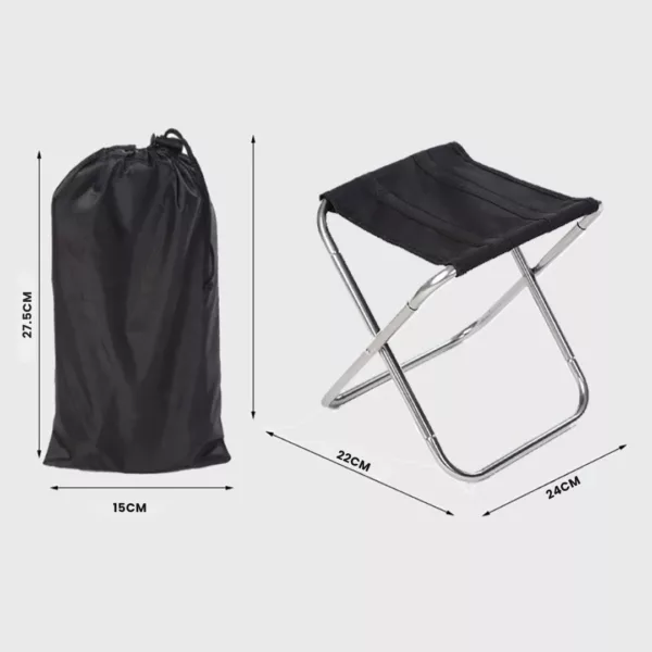 Petit tabouret pliant campign – Ultra léger et compact pour le camping, pêche ou randonnée – Confort instantané partout