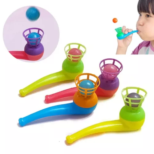 Pipe à souffler en plastique – Jouet amusant pour enfants – Développe la respiration et la concentration