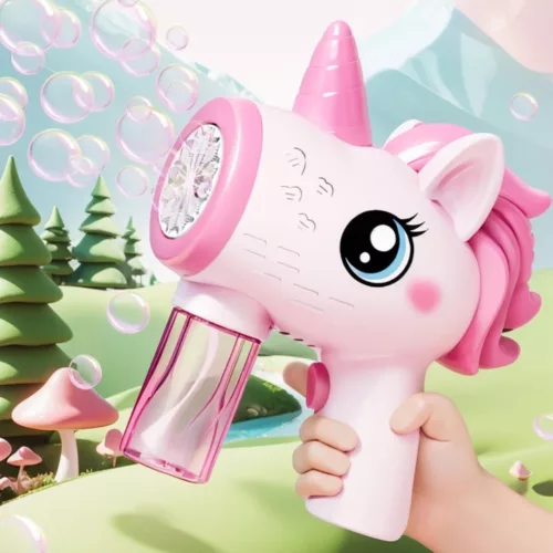 Pistolet a bulles – Effet fumée magique et LED colorées – Jeu extérieur captivant pour enfants