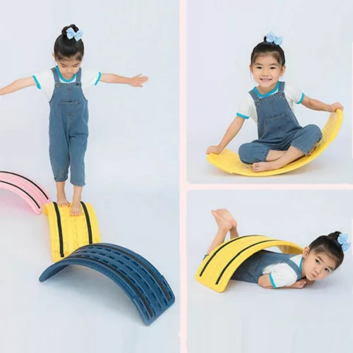 Planche d'équilibre enfant – Développe motricité et équilibre naturellement – Jeu éducatif en bois dès 18 mois