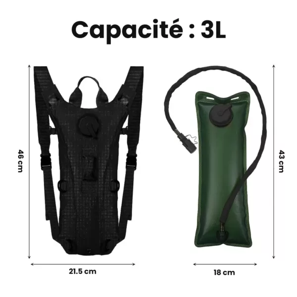 Poche hydratation sac randonnée
