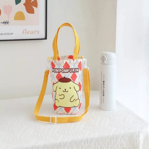 Pochette pour gourde enfant – Transport facile et propre à l’école ou en sortie – Tissu lavable et motifs ludiques