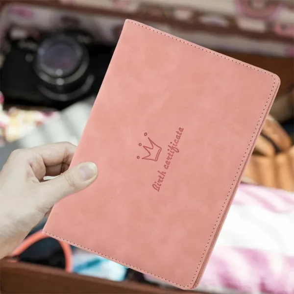 Protège carnet de sante bébé – Idée cadeau naissance pratique et chic – Protège durablement les documents de votre enfant