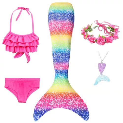 Queue de sirene enfant – Nage magique comme une vraie sirène – Idéal piscine & vacances – Confort sûr et fun garantis