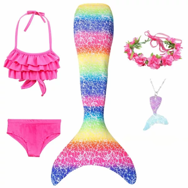 Queue de sirene enfant – Nage magique comme une vraie sirène – Idéal piscine & vacances – Confort sûr et fun garantis