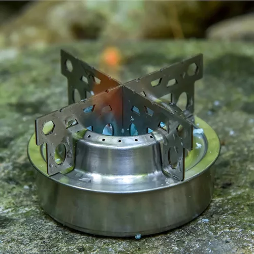 Réchaud portable pour randonnée – Compact et léger, cuisson rapide en plein air – Idéal bivouac et trekking