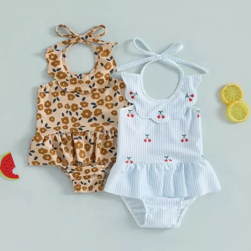 Robe de plage à volants – Élégance estivale légère et fluide pour sublimer votre silhouette au soleil