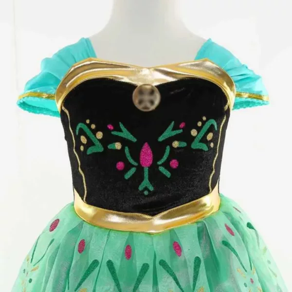 Robe La Reine des Neiges – Costume magique pour fille – Déguisement féerique Elsa – Cadeau idéal princesse