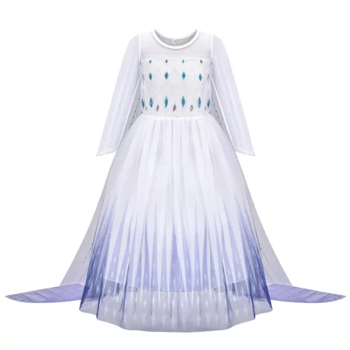 Robe La Reine des Neiges – Costume magique pour fille – Déguisement féerique Elsa – Cadeau idéal princesse