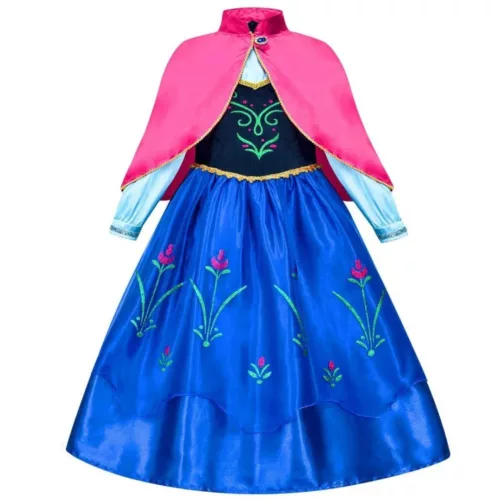 Robe La Reine des Neiges – Costume magique pour fille – Déguisement féerique Elsa – Cadeau idéal princesse