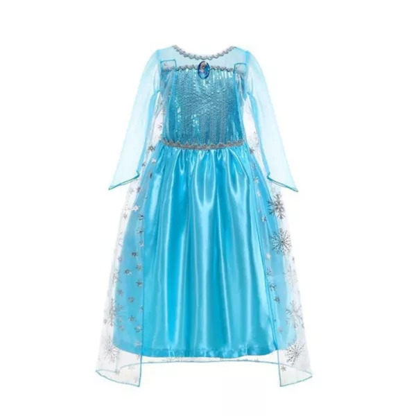 Robe La Reine des Neiges – Costume magique pour fille – Déguisement féerique Elsa – Cadeau idéal princesse