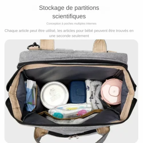 Sac à dos à langer – Pratique et élégant pour jeunes parents – Grande capacité et mains libres