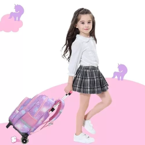 Sac à dos sur roulette – Confort de transport et grande capacité pour école, voyage ou week-end