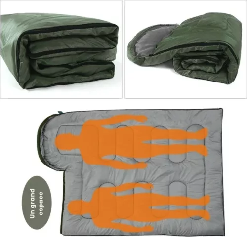 Sac de couchage ultra compact été – léger et respirant pour les nuits chaudes en bivouac – facile à transporter