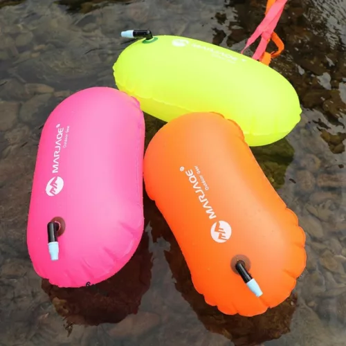 Sac de natation gonflable – Flotteur étanche 2-en-1 pour sécurité et rangement en eau libre