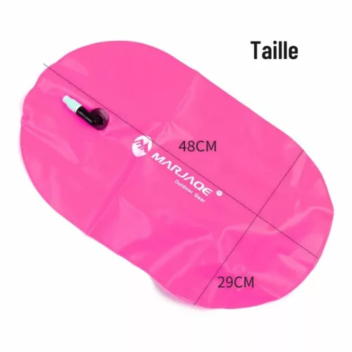 Sac de natation gonflable – Flotteur étanche 2-en-1 pour sécurité et rangement en eau libre