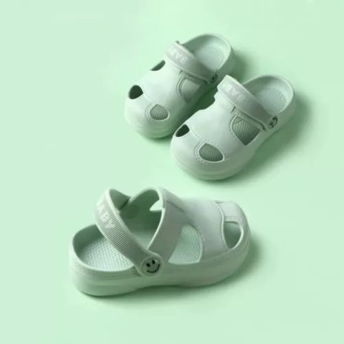 Sandale bébé garçon – Confort respirant pour l'été – Semelle antidérapante douce et sûre