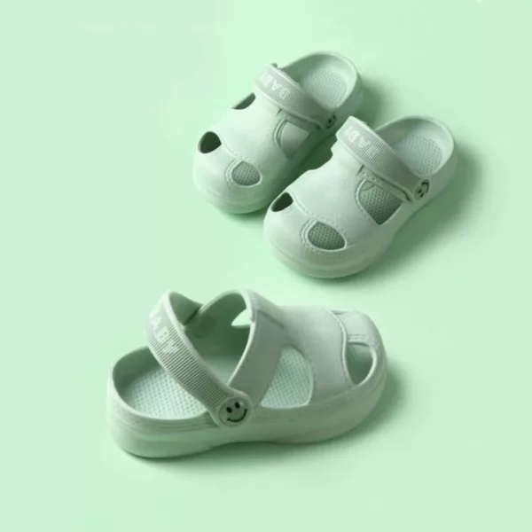 Sandale bébé garçon – Confort respirant pour l'été – Semelle antidérapante douce et sûre