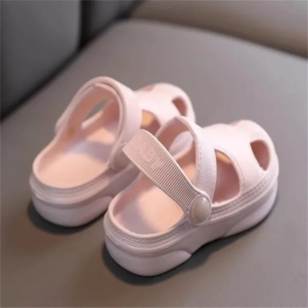 Sandale bébé garçon – Confort respirant pour l'été – Semelle antidérapante douce et sûre