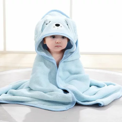 Serviette de bain enfant – Douce et ultra-absorbante, idéale pour peau sensible après le bain ou la piscine