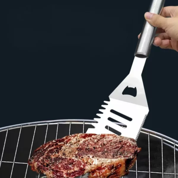Set ustensiles barbecue avec mallette – Kit complet en acier inoxydable pour grillades parfaites en extérieur