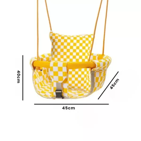 Siège balançoire pour bébé – Sécurité et confort doux en bois naturel pour des moments d’éveil joyeux à la maison