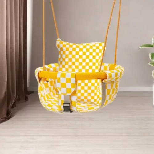 Siège balançoire pour bébé – Sécurité et confort doux en bois naturel pour des moments d’éveil joyeux à la maison