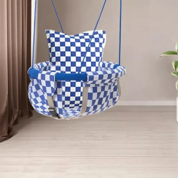 Siège balançoire pour bébé – Sécurité et confort doux en bois naturel pour des moments d’éveil joyeux à la maison