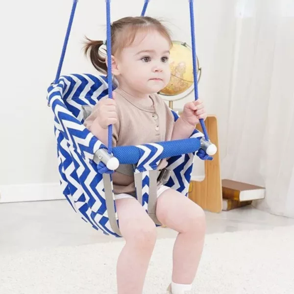 Siège balançoire pour bébé – Sécurité et confort doux en bois naturel pour des moments d’éveil joyeux à la maison